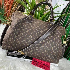 SOLD Monogram Mini Lin Speedy 30 Bandouliere